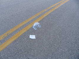 food package in road