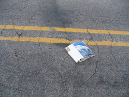 magazine in road