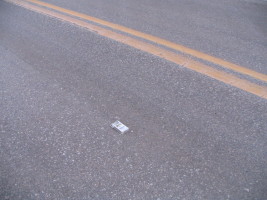 marlboro box in road