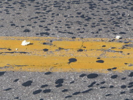 crumbs in road